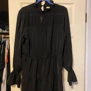 OAK + FORT Black Long Sleeve Dress